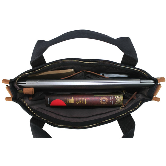 Vagarant 16.5" Canvas Messenger Casual Bag CM34BLK